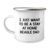 Funny Beagle Dog Gifts for Men from Dad I Just Want To Be A Stay At Home Beagle Dad Graduation Unique Gifts for Him - Image 1